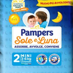 PAMPERS SOLE LUNA MIDINI 21 PEZZI