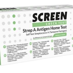 STREP A ANTIGEN HOME TEST DETERMINAZIONE QUALITATIVA ANTIGENI STREPTOCOCCO A DA TAMPONE FARINGEO 2 PEZZI