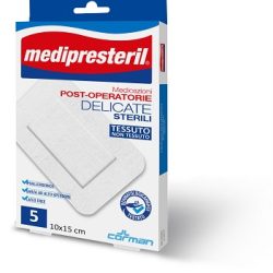 MEDICAZIONE MEDIPRESTERIL POST OPERATORIA DELICATA STERILE 7X5 5 PEZZI
