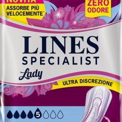 ASSORBENTI PER INCONTINENZA LINES SPECIALIST LADY 8 EXTRA 8 PEZZI