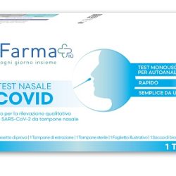 TEST ANTIGENICO RAPIDO COVID-19 NASALE AUTODIAGNOSTICO DETERMINAZIONE QUALITATIVA ANTIGENI SARS-COV-2 IN TAMPONI NASALI MEDIANTE IMMUNOCROMATOGRAFIA SOFARMAPIU'