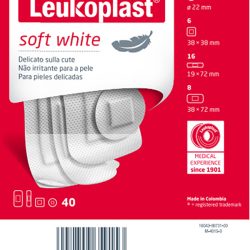 LEUKOPLAST SOFT WHITE 40 PEZZI ASSORTITI