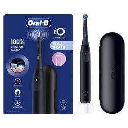 ORALB POWER SPAZZOLINO ELETTRICO IO2 SERIES NIGHT BLACK + TRAVEL CASE