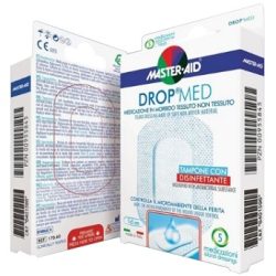MEDICAZIONE COMPRESSA AUTOADESIVA DERMOATTIVA IPOALLERGENICA AERATA MASTER-AID DROP MED 10,5X15 5 PEZZI