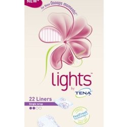 PROTEGGI SLIP PER ICONTINENZA PICCOLE PERDITE LIGHTS BY TENA NORMAL RIPIEGATO 22 PEZZI