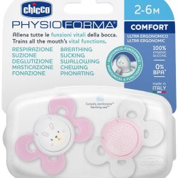 CHICCO SUCCHIETTO COMFORT GIRL SILICONE 2-6 MESI 2 PEZZI