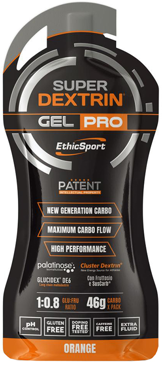 4x ETHICSPORT SUPER DEXTRIN GEL ORANGE 55 ML
