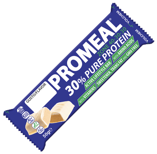 4x PROMEAL ZONE 40-30-30 30% PURE PROTEIN PISTACCHIO BARRETTA 50 G