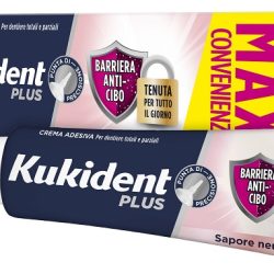 KUKIDENT PLUS BARRIERA ANTI-CIBO NEUTRO CREMA ADESIVA DENTIERE 57 G
