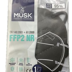 MUSK MASCHERINA FFP2 MUSK021 BLACK 10 PEZZI