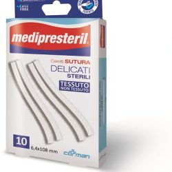 CEROTTO PER SUTURA MEDIPRESTERIL DELICATI TESSUTO NON TESSUTO 6,4X108MM 10 PEZZI