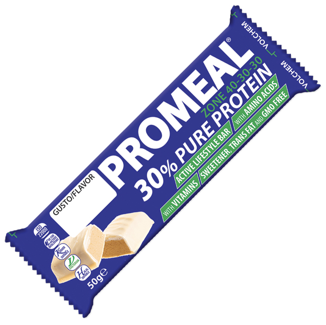 5x PROMEAL ZONE 40-30-30 30% PURE PROTEIN CEREALI E CACAO BARRETTA 50 G