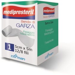 BENDA DI GARZA MEDIPRESTERIL 12/8 FU M5X7CM