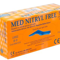 GUANTI NITRILE SENZA POLVERE LARGE 100 PEZZI GAMMADIS