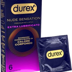 DUREX NUDE SENSATION REGULAR EXTRA LUBRIFICATO 6 PEZZI