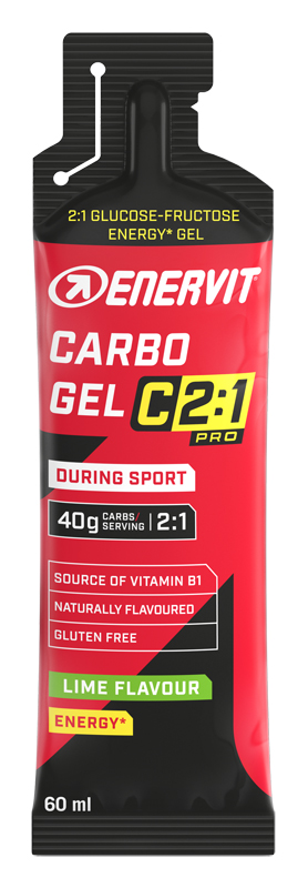 20x ENERVIT C2 1 CARBO GEL LIME 60 ML